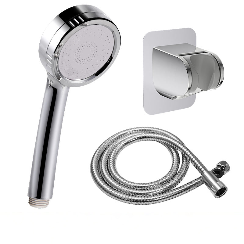 Lisslune | Modern handheld shower head 5 spray patterns chrome round wall mounted shower head
