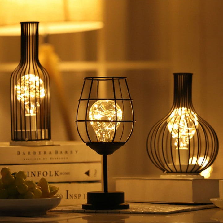 Lisslune | Modern Black Table Lamp with Fabric Shade 45cm