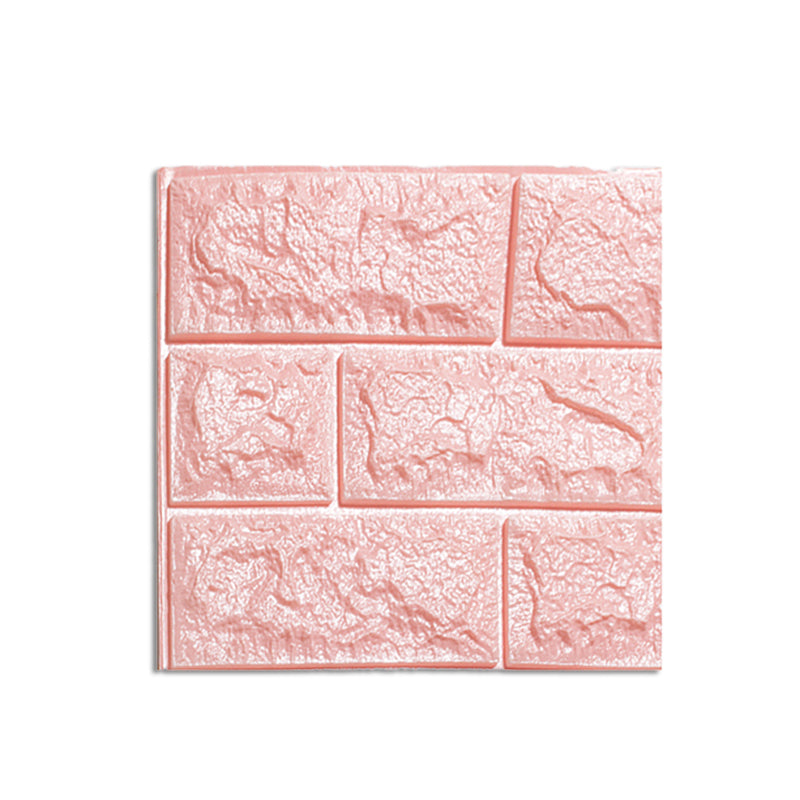 Lisslune | Waterproof Wall Panel Peel and Press 3D Synthetic Brick Living Room PVC Wall Covering (10-Pack)