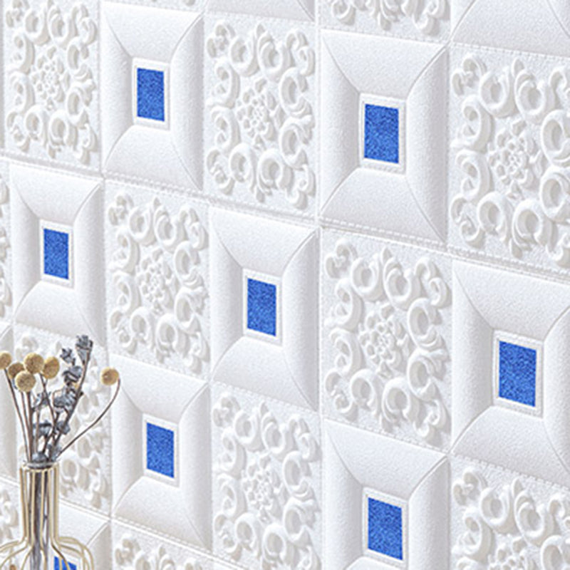 Lisslune | Wall Ceiling Glam Peel and Stick Waterproof Synthetic Brick Living Room Wall Panel (10-Pack)
