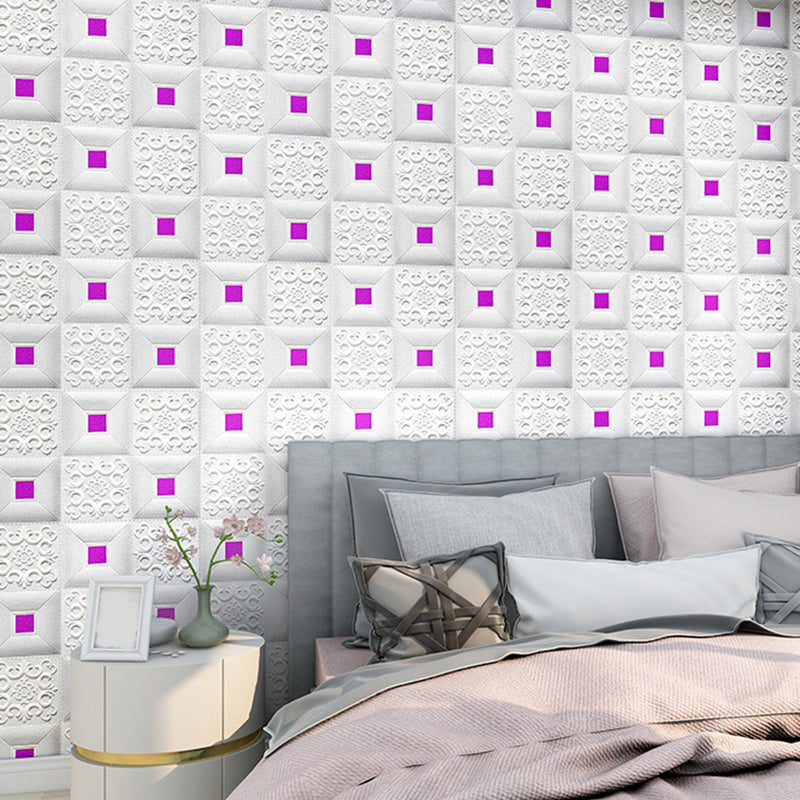 Lisslune | Wall Ceiling Glam Peel and Stick Waterproof Synthetic Brick Living Room Wall Panel (10-Pack)