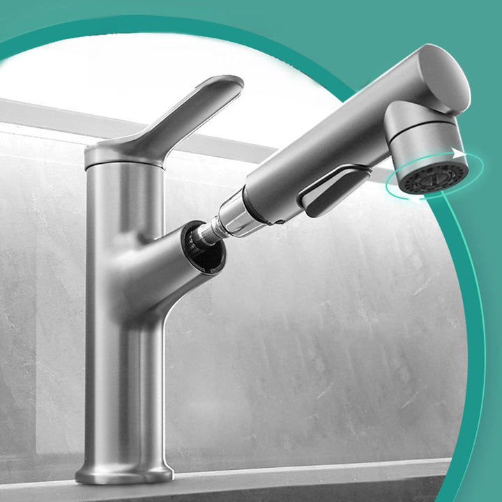 Lisslune | Contemporary Monochrome Sink Faucet Low Arc Centerset Sink Faucet for Bathroom