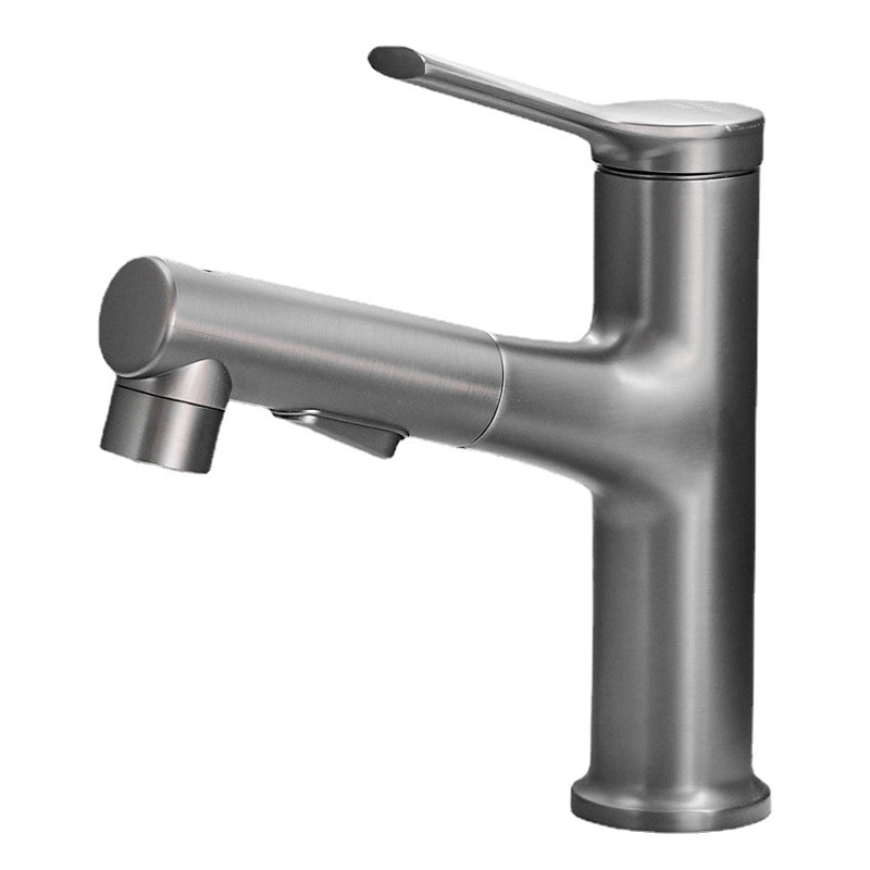 Lisslune | Contemporary Monochrome Sink Faucet Low Arc Centerset Sink Faucet for Bathroom