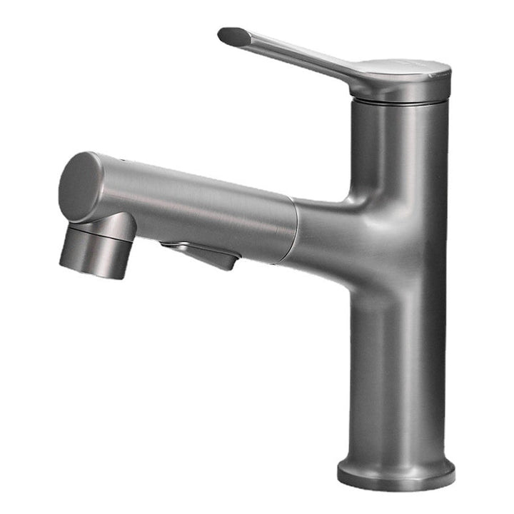 Lisslune | Contemporary Monochrome Sink Faucet Low Arc Centerset Sink Faucet for Bathroom
