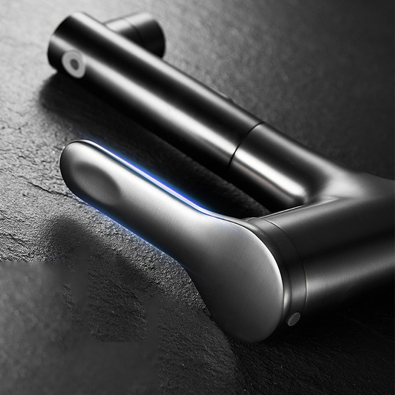 Lisslune | Contemporary Monochrome Sink Faucet Low Arc Centerset Sink Faucet for Bathroom
