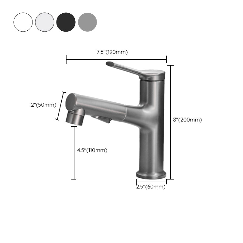 Lisslune | Contemporary Single Color Faucet Low Arc Centerset Sink Faucet for Bathroom