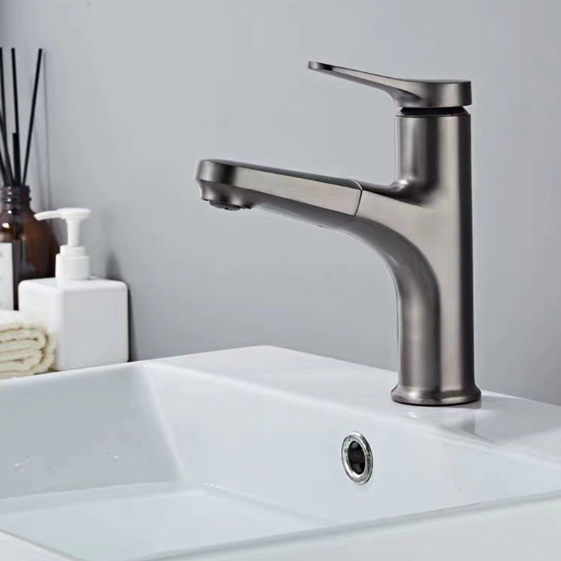Lisslune | Modern Style Extendable Ship Faucet Copper Single Handle Basin Faucet for the Bathroom