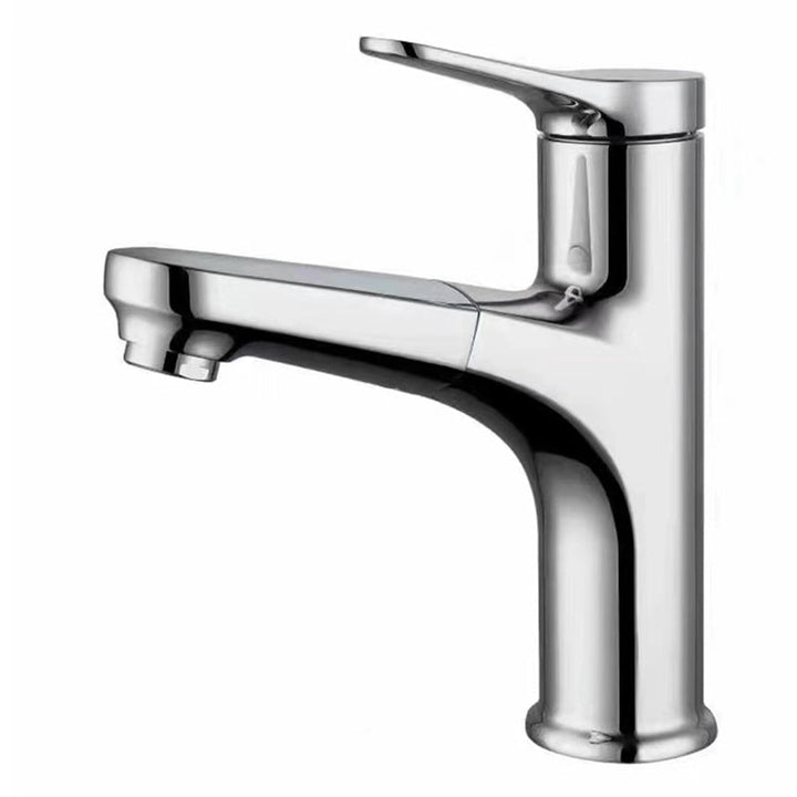 Lisslune | Modern Style Extendable Ship Faucet Copper Single Handle Basin Faucet for the Bathroom