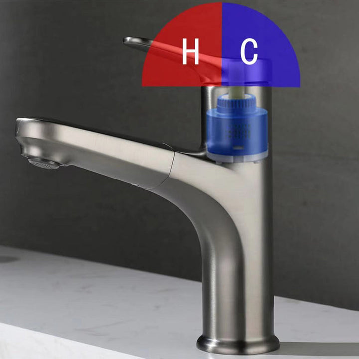 Lisslune | Modern Style Extendable Ship Faucet Copper Single Handle Basin Faucet for the Bathroom