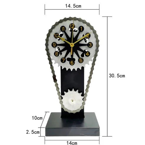 Lisslune | Watch chain with movement - Silent rotating table clock