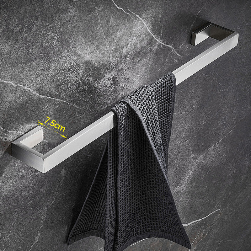 Lisslune | Stainless Steel Bathroom Set 4-piece Modern Style Simple Bathroom Accessory Set
