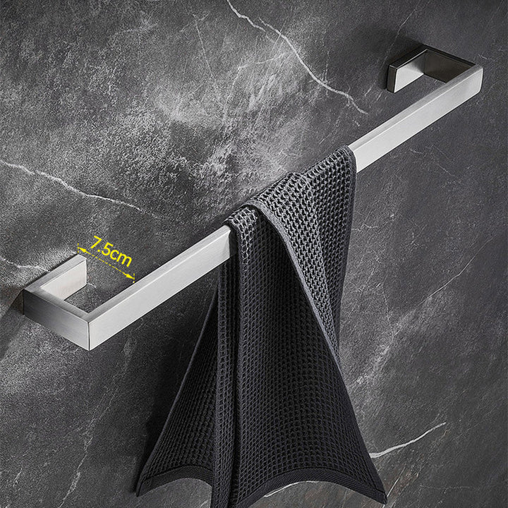 Lisslune | Stainless Steel Bathroom Set 4-piece Modern Style Simple Bathroom Accessory Set