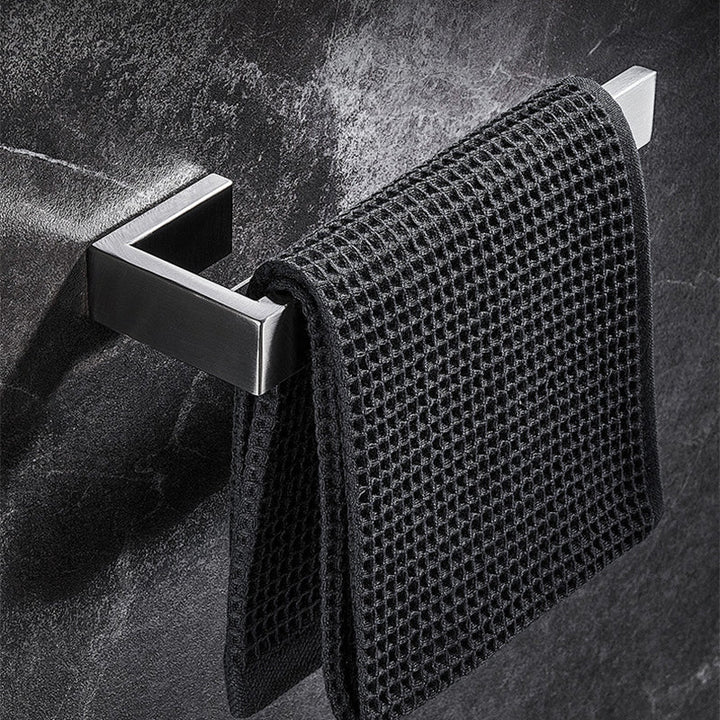 Lisslune | Stainless Steel Bathroom Set 4-piece Modern Style Simple Bathroom Accessory Set