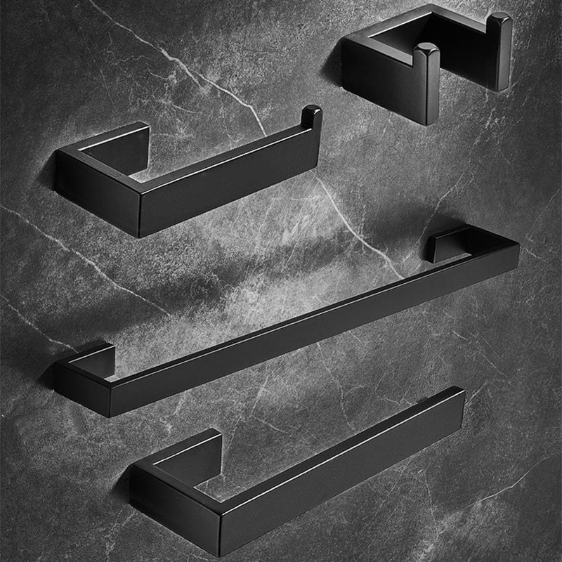 Lisslune | Stainless Steel Bathroom Set 4-piece Modern Style Simple Bathroom Accessory Set