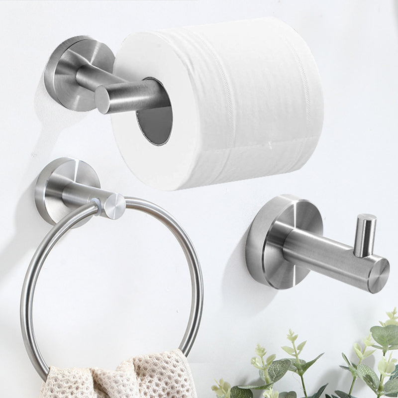 Lisslune | Stainless Steel Bathroom Set 3-piece Modern Style Simple Bathroom Accessory Set
