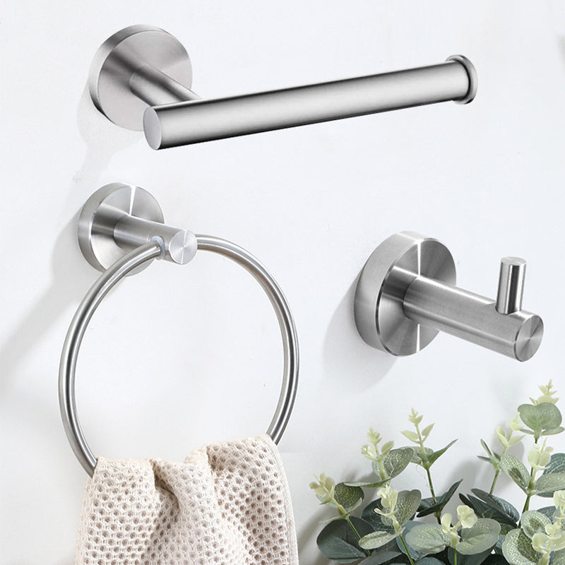 Lisslune | Stainless Steel Bathroom Set 3-piece Modern Style Simple Bathroom Accessory Set