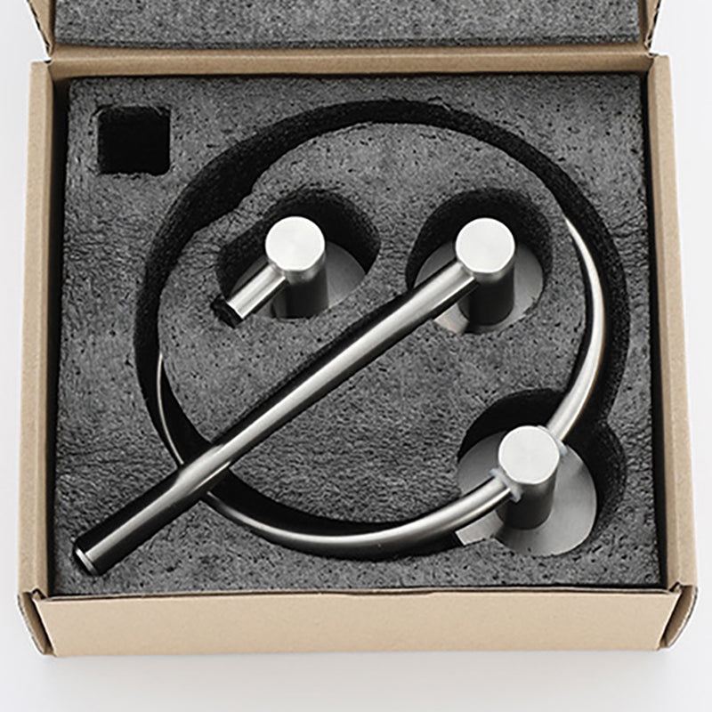 Lisslune | Stainless Steel Bathroom Set 3-piece Modern Style Simple Bathroom Accessory Set