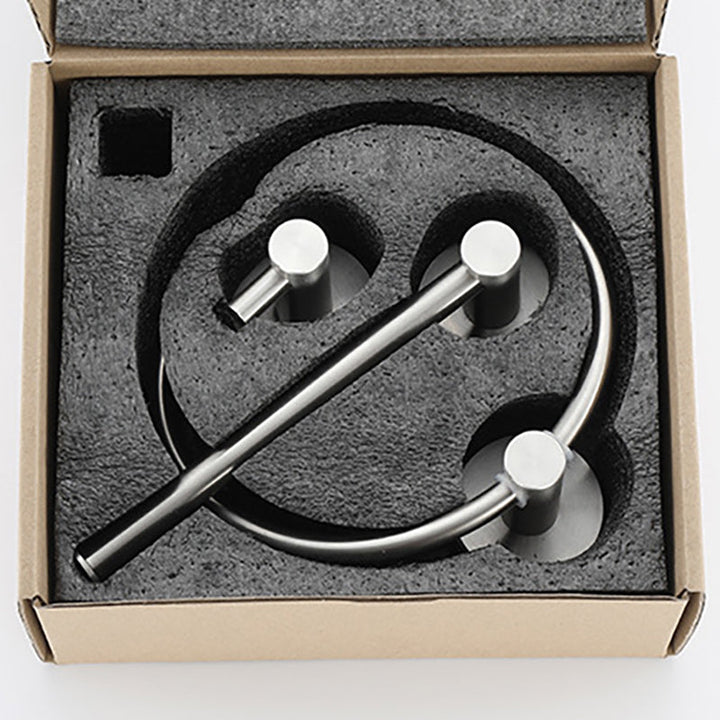 Lisslune | Stainless Steel Bathroom Set 3-piece Modern Style Simple Bathroom Accessory Set