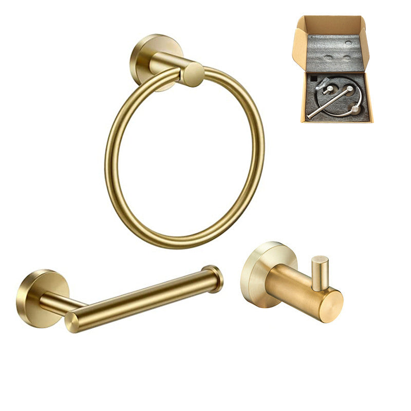 Lisslune | Stainless Steel Bathroom Set 3-piece Modern Style Simple Bathroom Accessory Set