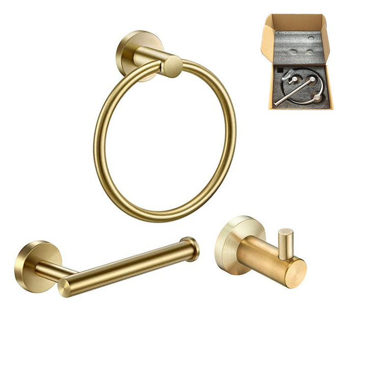 Lisslune | Stainless Steel Bathroom Set 3-piece Modern Style Simple Bathroom Accessory Set