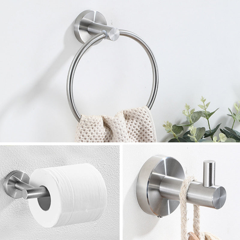 Lisslune | Stainless Steel Bathroom Set 3-piece Modern Style Simple Bathroom Accessory Set