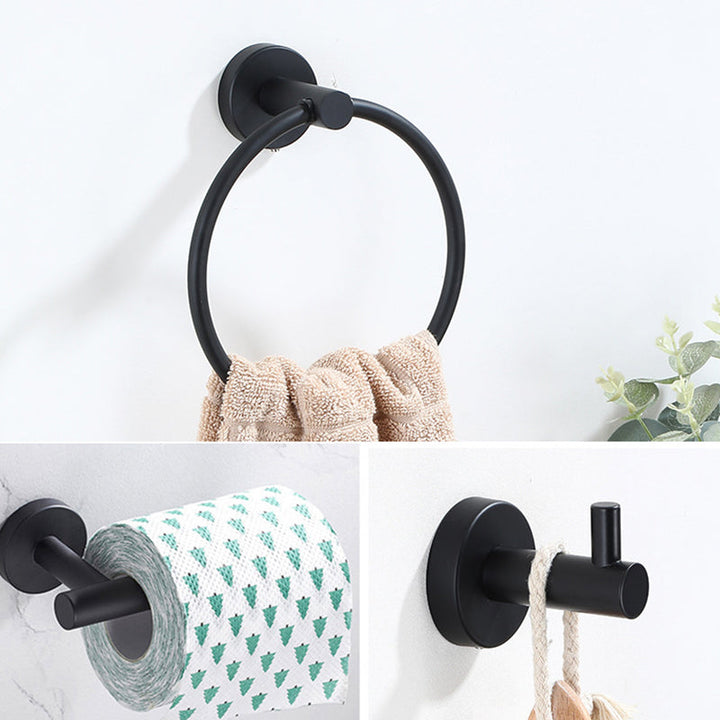 Lisslune | Stainless Steel Bathroom Set 3-piece Modern Style Simple Bathroom Accessory Set