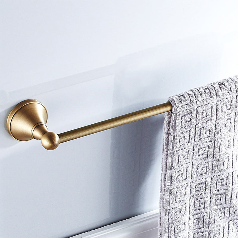 Lisslune | Metal Bathroom Set 4-piece Traditional Style Gold Bathroom Hardware Set