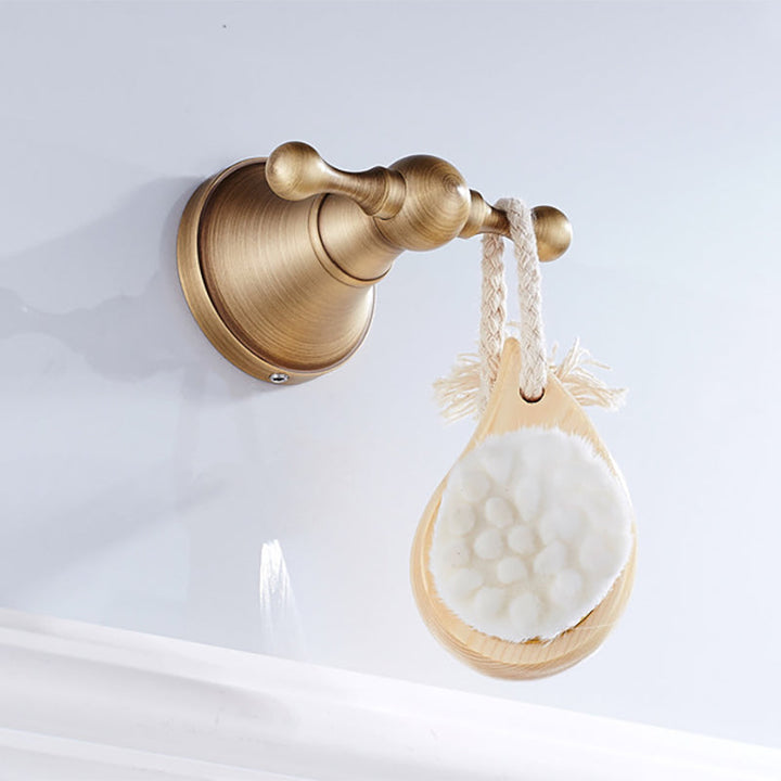 Lisslune | Metal Bathroom Set 4-piece Traditional Style Gold Bathroom Hardware Set