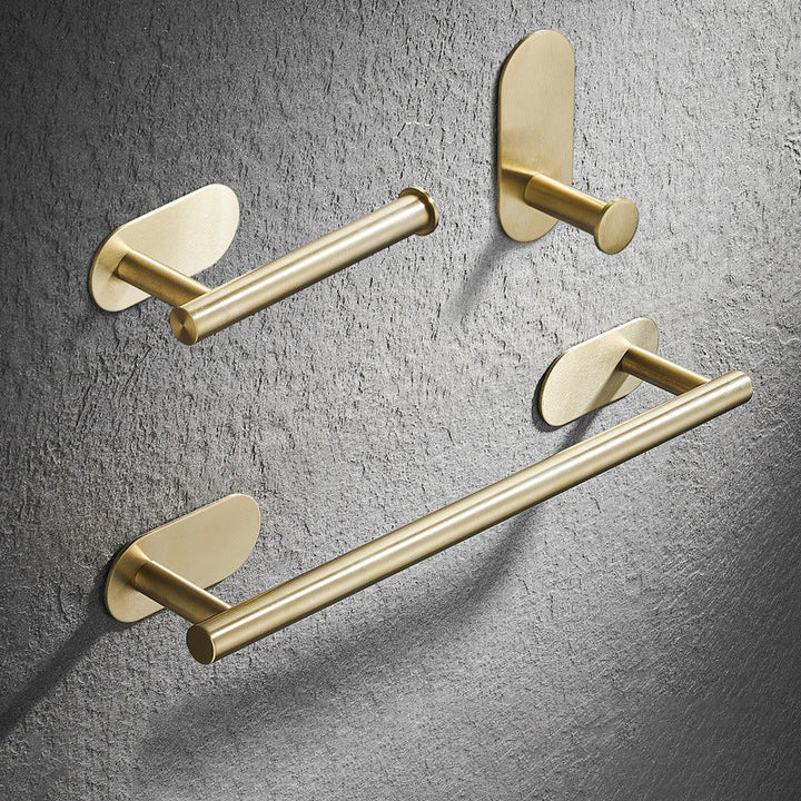 Lisslune | Modern Simple Metal Bathroom Accessories as Single Item or in Set in Gold