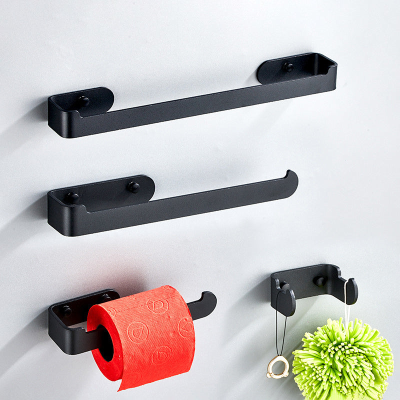 Lisslune | Aluminum Alloy Bathroom Set 4-piece Modern Style Bathroom Hardware Set