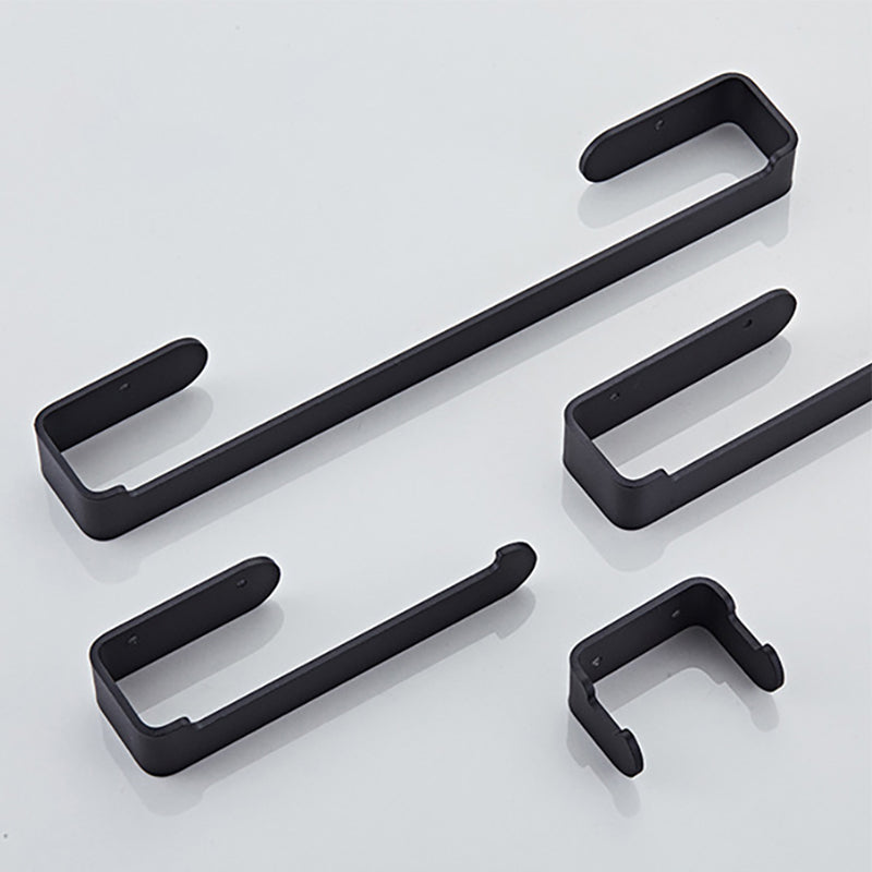 Lisslune | Aluminum Alloy Bathroom Set 4-piece Modern Style Bathroom Hardware Set