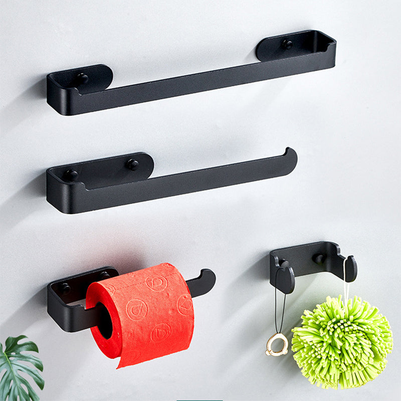 Lisslune | Aluminum Alloy Bathroom Set 4-piece Modern Style Bathroom Hardware Set