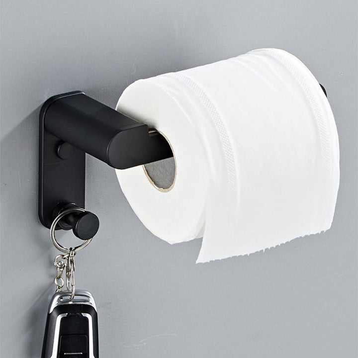 Lisslune | Metal Bathroom Set 5-piece Modern Style Black Bathroom Accessories Set