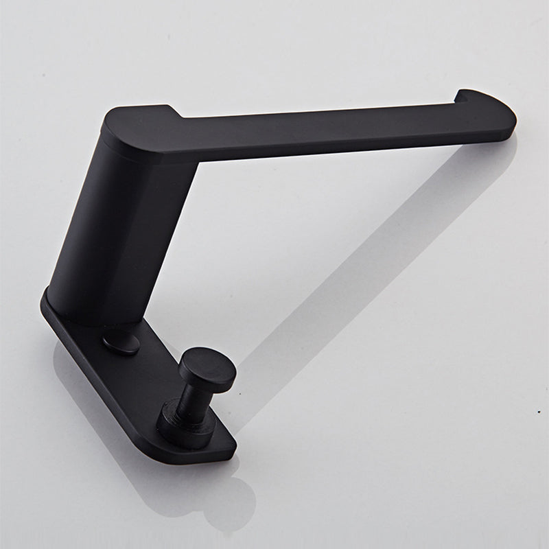 Lisslune | Metal Bathroom Set 5-piece Modern Style Black Bathroom Accessories Set