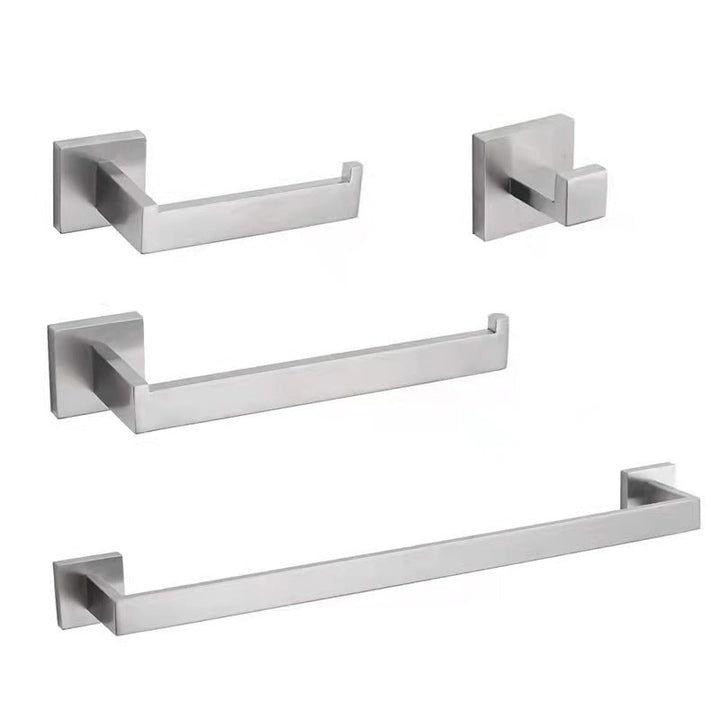 Lisslune | Stainless Steel Bathroom Fittings Modern Style Simple Bathroom Fitting Set