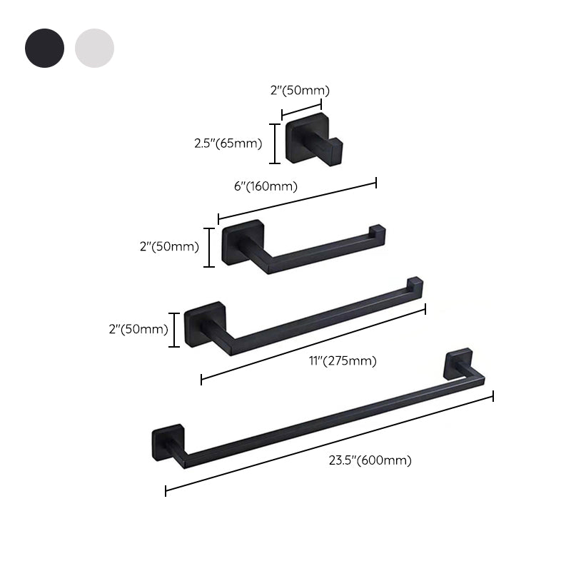 Lisslune | Stainless Steel Bathroom Fittings Modern Style Simple Bathroom Fitting Set