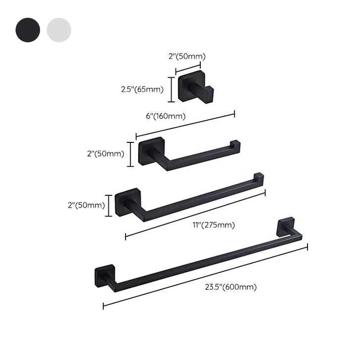Lisslune | Stainless Steel Bathroom Fittings Modern Style Simple Bathroom Fitting Set