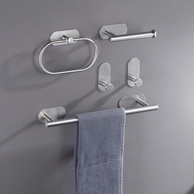 Lisslune | Metal Bathroom Set 4-piece Modern Style Bathroom Fixture Set