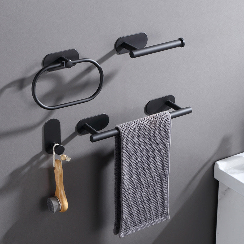 Lisslune | Metal Bathroom Set 4-piece Modern Style Bathroom Fixture Set