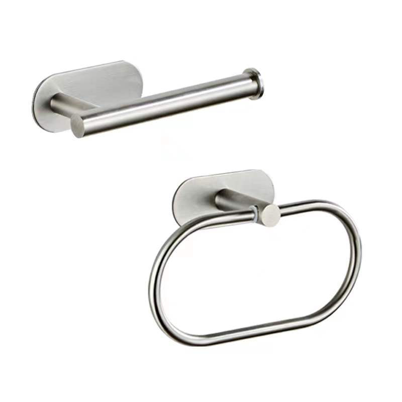 Lisslune | Metal Bathroom Set 4-piece Modern Style Bathroom Fixture Set