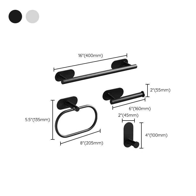 Lisslune | Metal Bathroom Set 4-piece Modern Style Bathroom Fixture Set