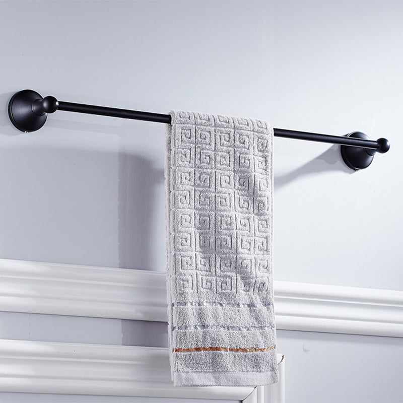 Lisslune | Metal Bathroom Set 4-piece Traditional Style Black Bathroom Accessories Set