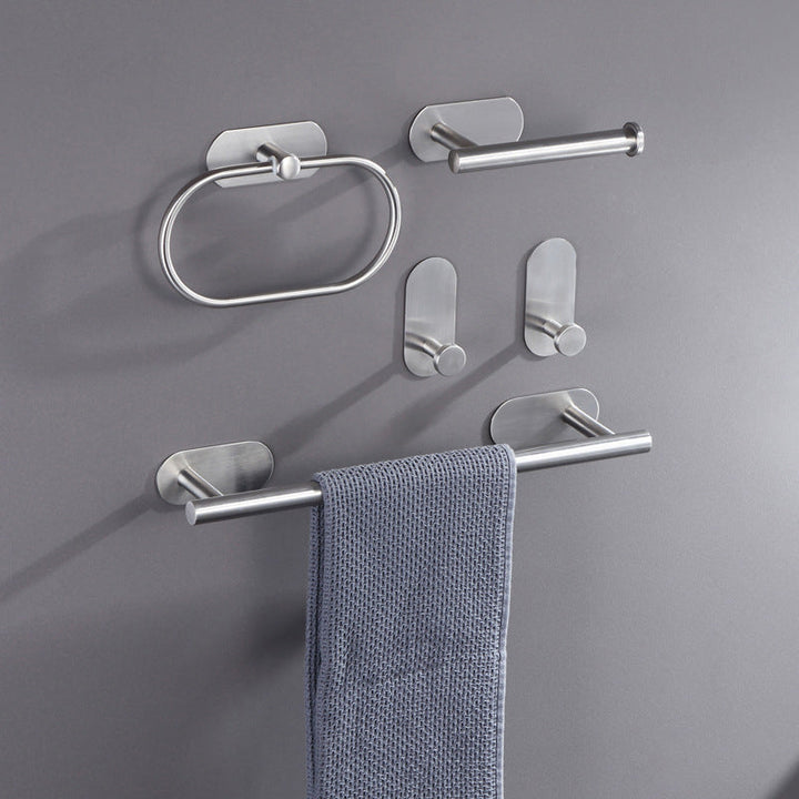 Lisslune | Stainless Steel Bathroom Hardware Set Modern Minimalist Bathroom Hardware Set