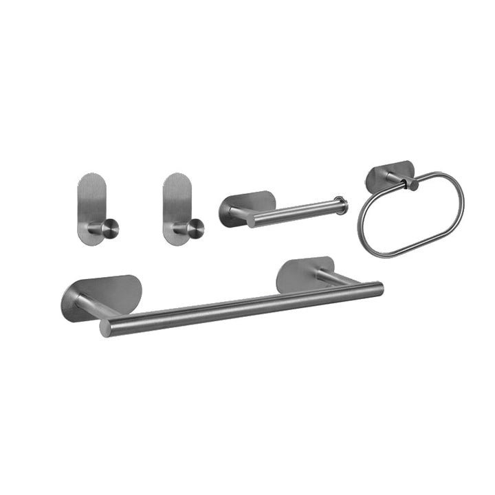 Lisslune | Stainless Steel Bathroom Hardware Set Modern Minimalist Bathroom Hardware Set