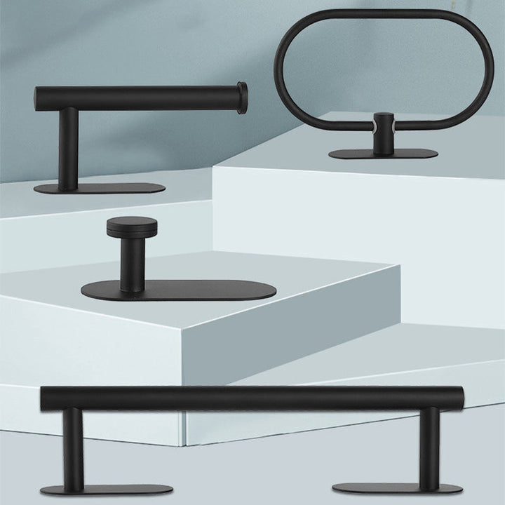 Lisslune | Stainless Steel Bathroom Hardware Set Modern Minimalist Bathroom Hardware Set