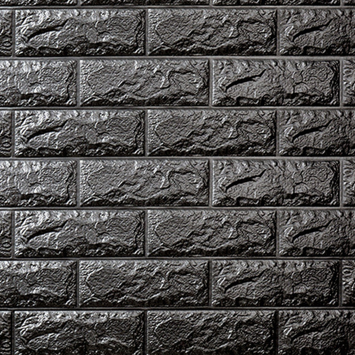 Lisslune | 3D Synthetic-Brick Wall Panel Peel and Press Foam Living Room Waterproof Wall Ceiling