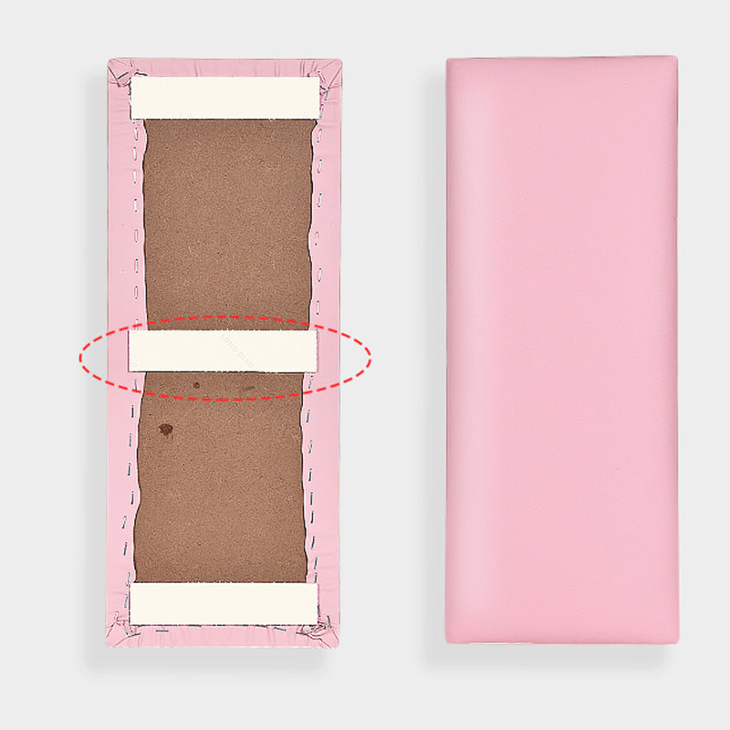 Lisslune | Padded Wall Panel Solid Color PU Leather Waterproof Wall Panel for Children's Room