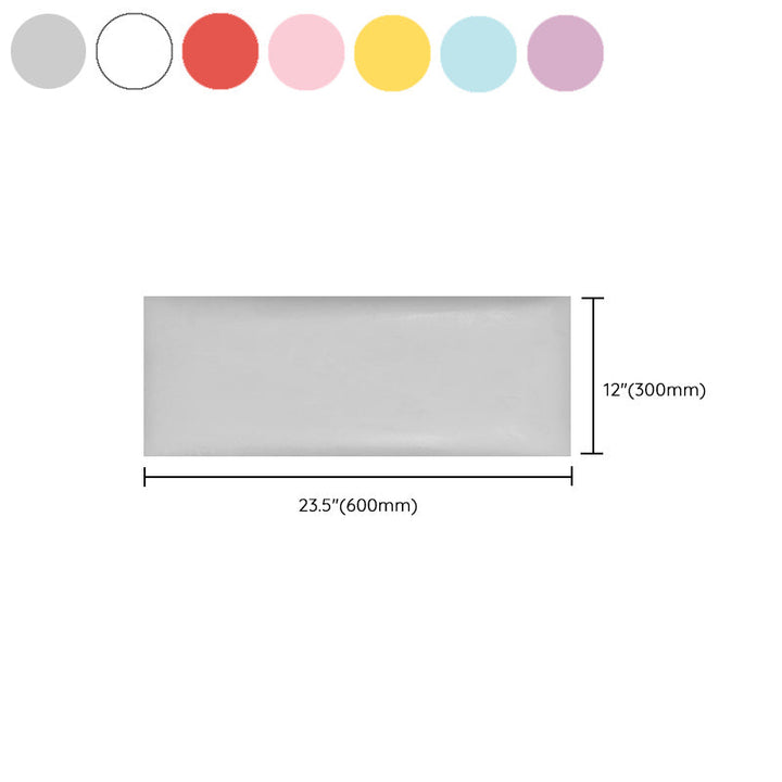 Lisslune | Padded Wall Panel Solid Color PU Leather Waterproof Wall Panel for Children's Room