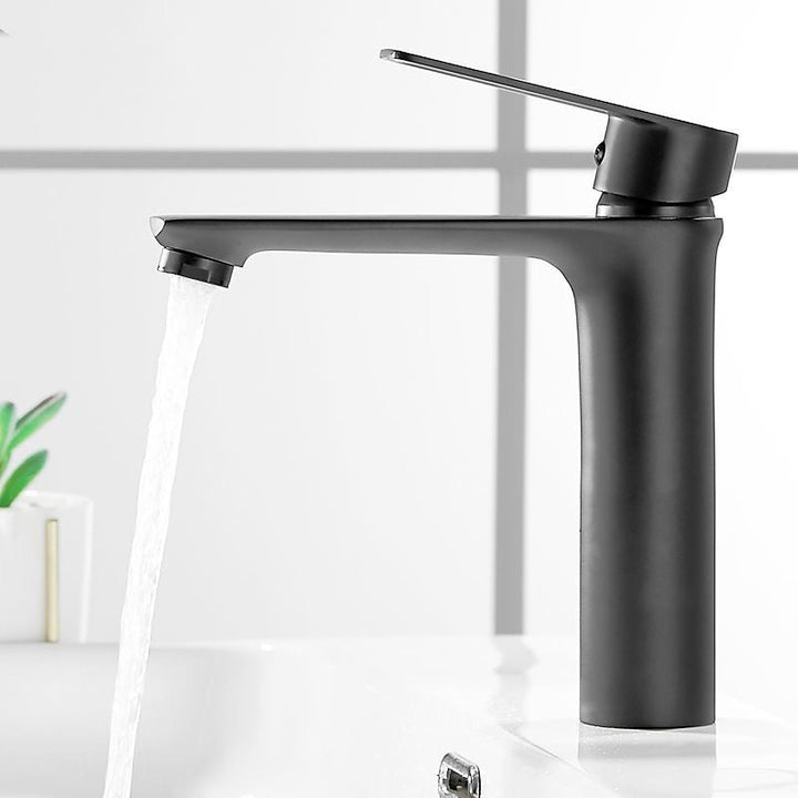 Lisslune | Glam Vessel Sink Faucet Brass Lever Handles with Water Hose Sink Fixture
