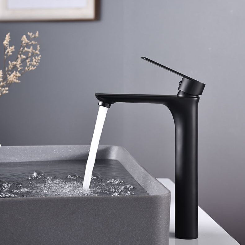 Lisslune | Glam Vessel Sink Faucet Brass Lever Handles with Water Hose Sink Fixture